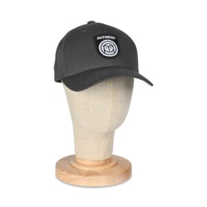 Outwood Shield Curved Peak Snapback Cap - Charcoal