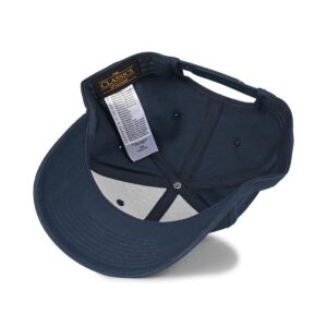Outwood Shield Curved Peak Snapback Cap - Navy