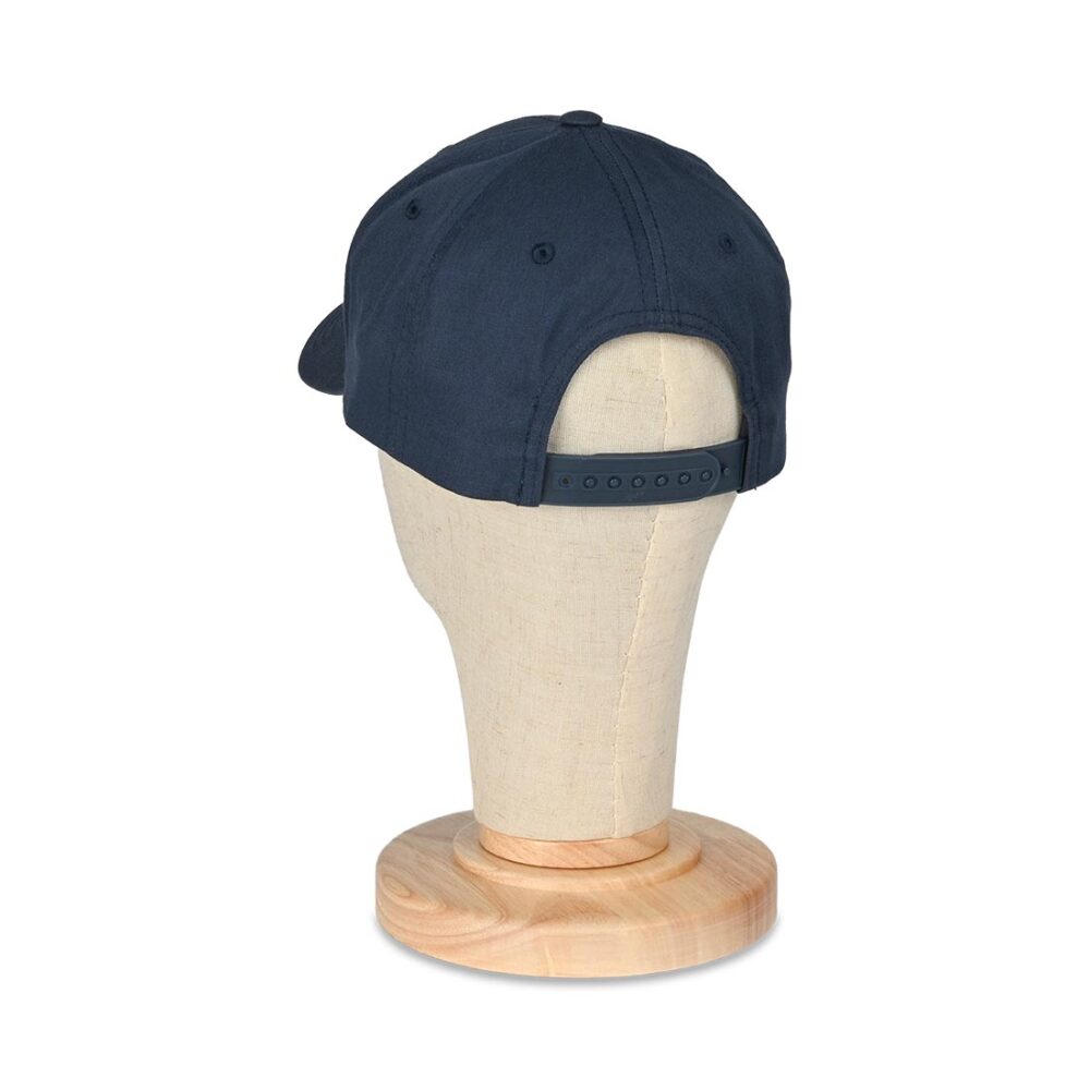 Outwood Shield Curved Peak Snapback Cap - Navy