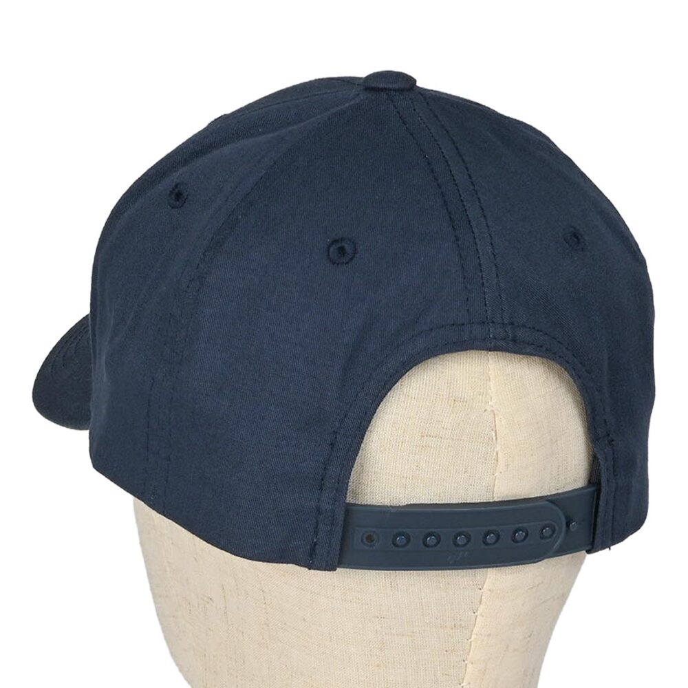Outwood Shield Curved Peak Snapback Cap - Navy