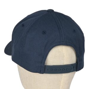 Outwood Shield Curved Peak Snapback Cap - Navy