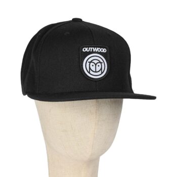 Outwood Shield Structured Snapback Cap - Black