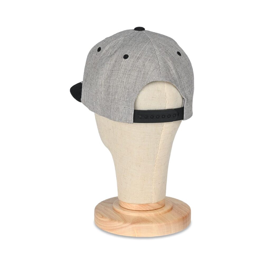 Outwood Shield Structured Snapback Cap - Heather Grey/Black