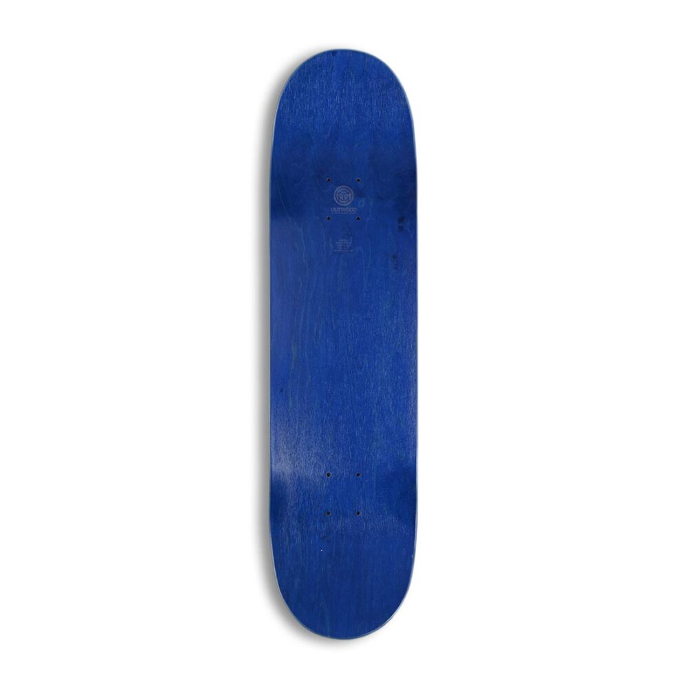 Outwood Split Contour Skateboard Deck - Charcoal