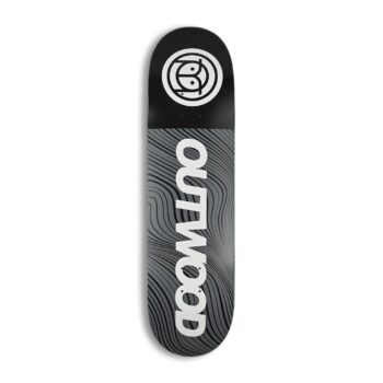 Outwood Split Contour Skateboard Deck - Charcoal