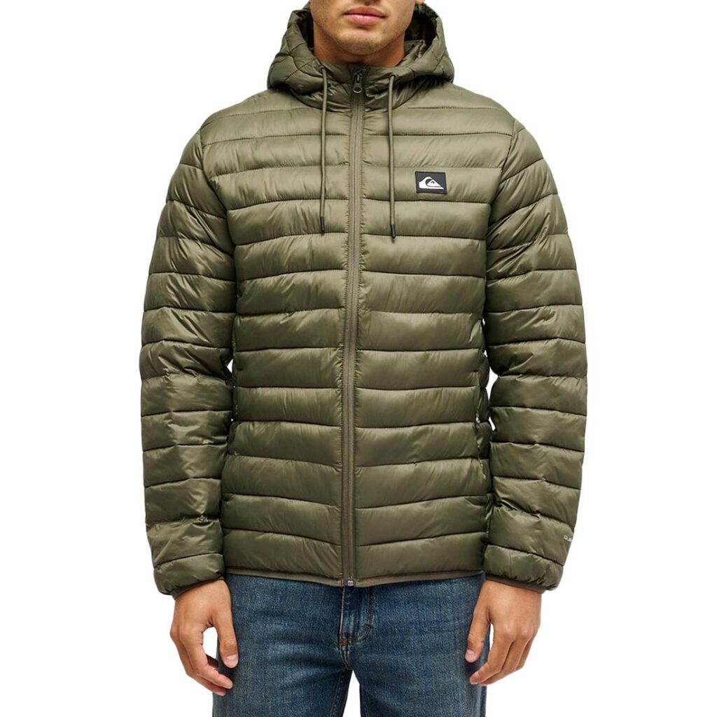 Quiksilver Scaly Puffer Hood Jacket - Grape Leaf