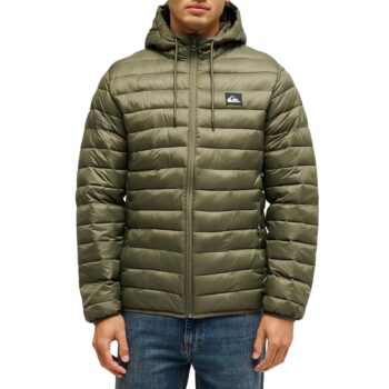 Quiksilver Scaly Puffer Hood Jacket - Grape Leaf