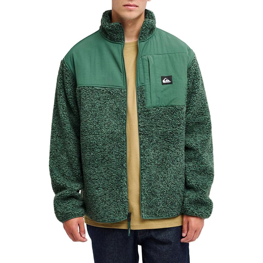 Quiksilver Shallow Water Zip-Up Fleece - Forest Heather