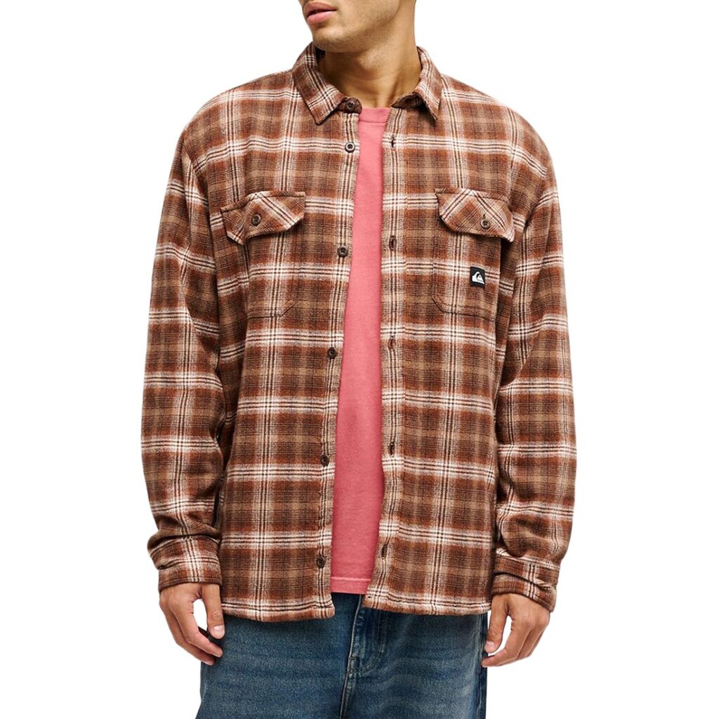 Quiksilver Venture Sherpa L/S Shirt - Java