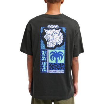 RVCA Dallas Tiger Palm S/S T-Shirt - Pirate Black