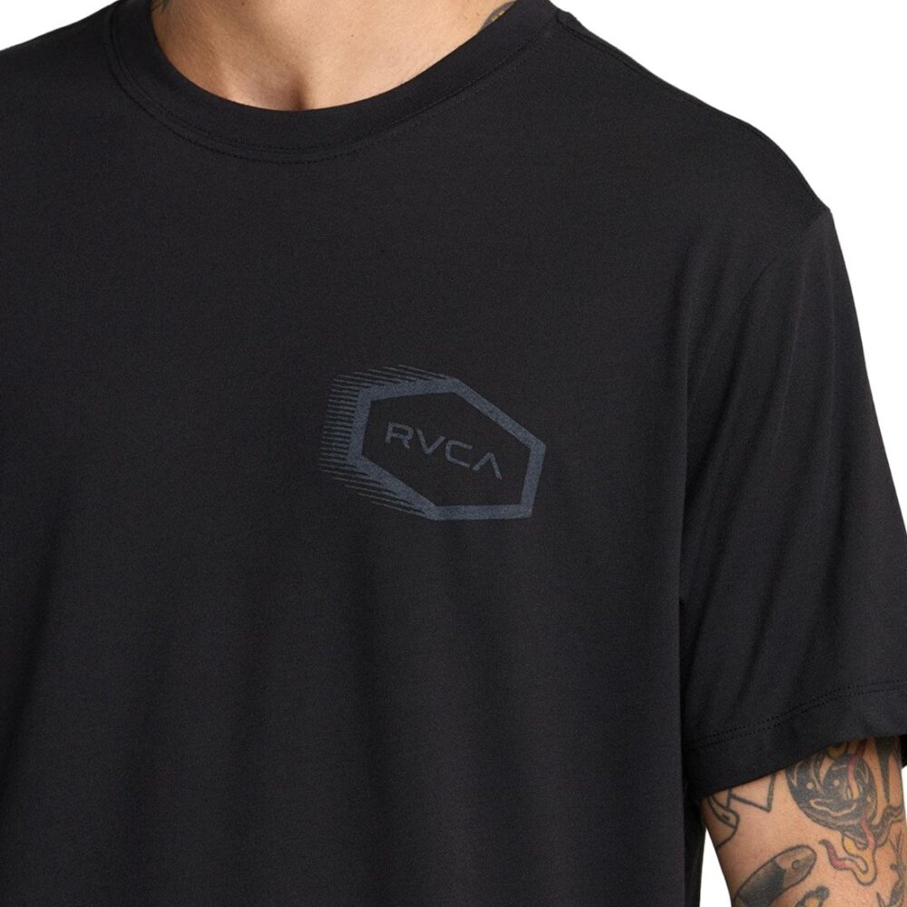 RVCA Tech Hex S/S T-Shirt - Black