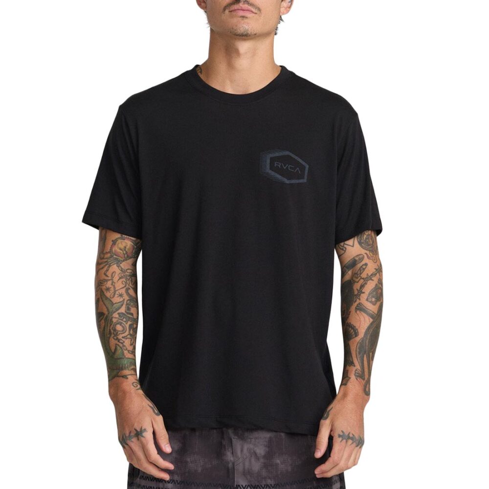 RVCA Tech Hex S/S T-Shirt - Black
