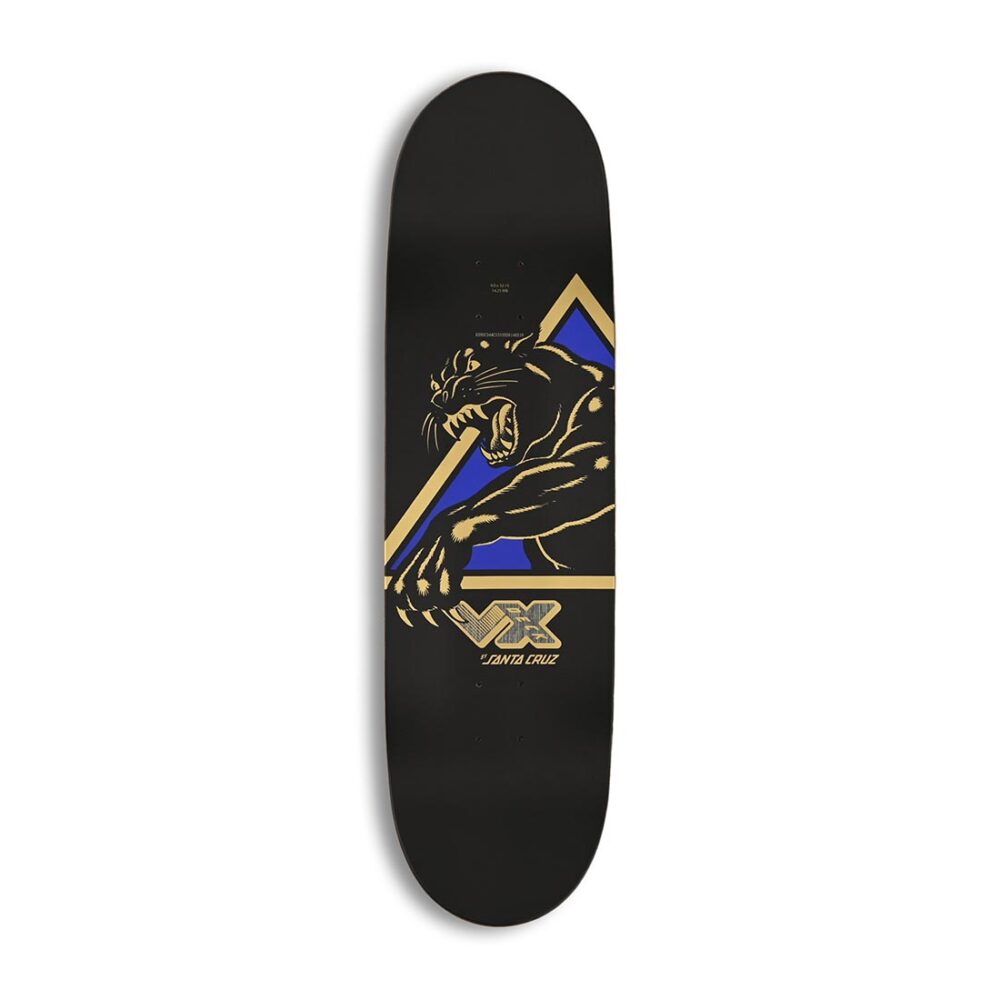 Santa Cruz Natas Shattered Panther VX 9" Skateboard Deck - Purple/Multi