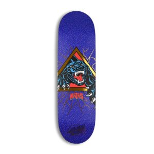 Santa Cruz Natas Shattered Panther VX 9" Skateboard Deck - Purple/Multi