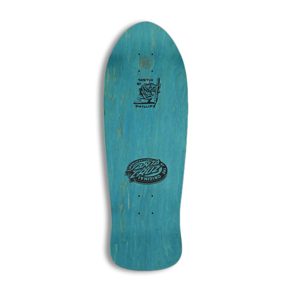 Santa Cruz Natas Sketch Panther 10.54" Reissue Skateboard Deck - White