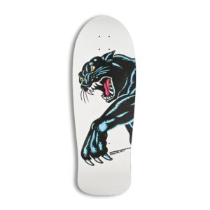 Santa Cruz Natas Sketch Panther 10.54" Reissue Skateboard Deck - White