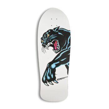 Santa Cruz Natas Sketch Panther 10.54" Reissue Skateboard Deck - White