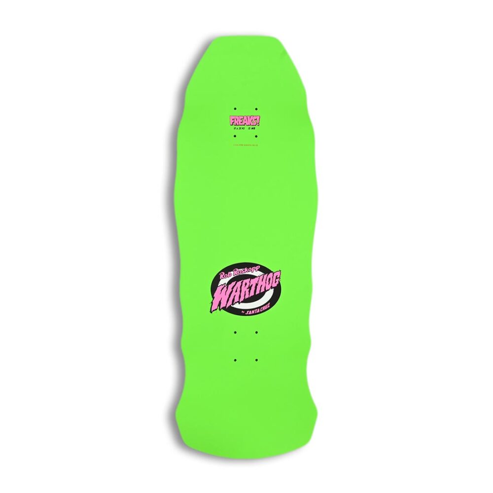 Santa Cruz Roskopp Warthog Freaks 11" Skateboard Deck - Green