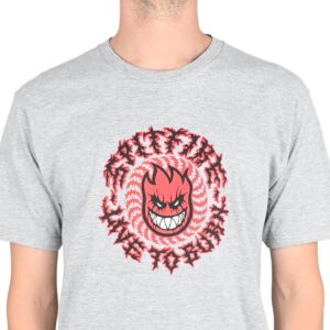 Spitfire Deathmask Classic S/S T-Shirt - Heather Grey