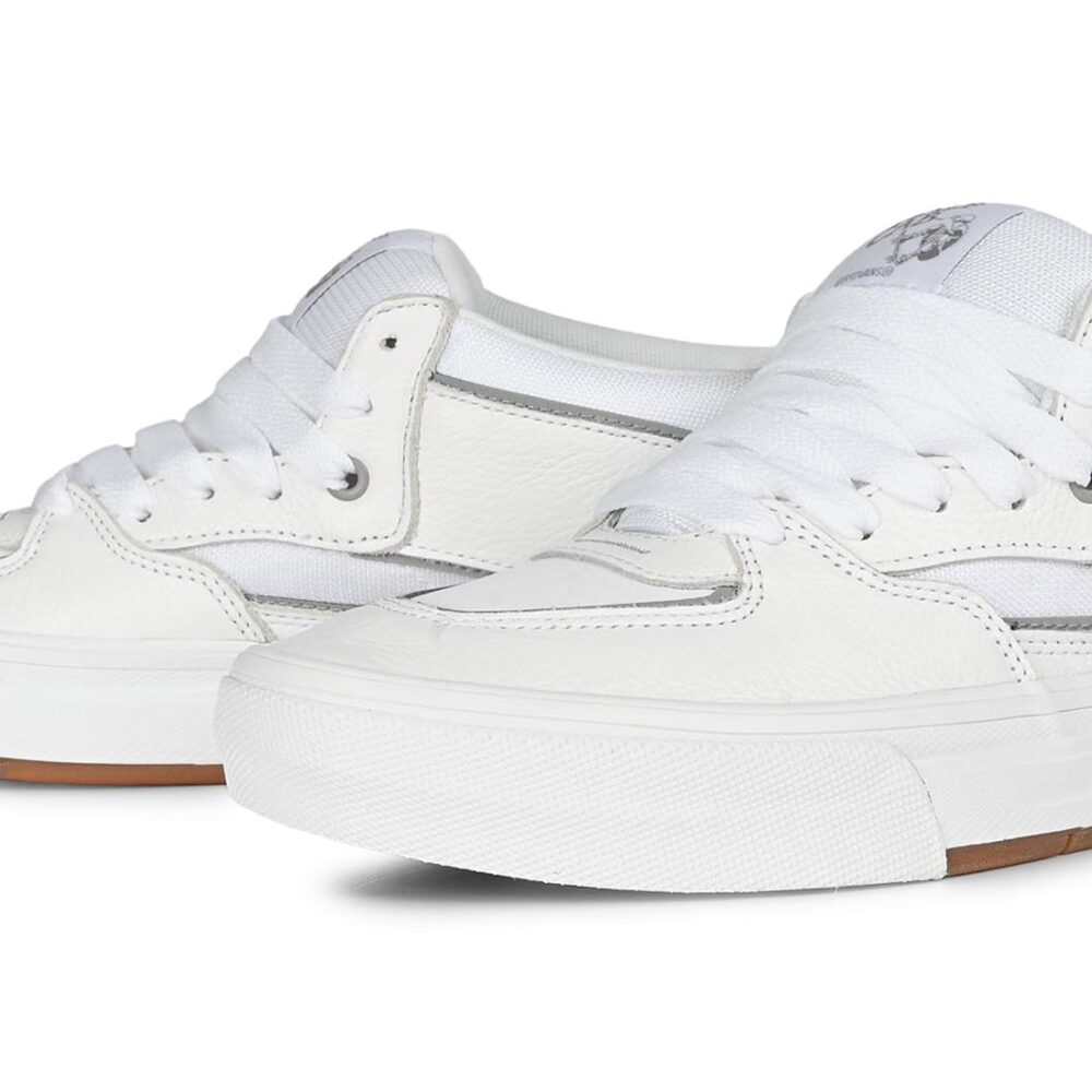 Vans Half Cab Wafflecup Skate Shoes - Reflective White/Light Grey