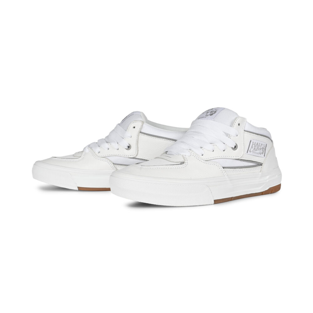 Vans Half Cab Wafflecup Skate Shoes - Reflective White/Light Grey