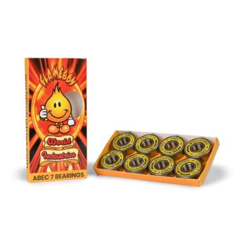 World Industries Flameboy Abec-7 Skateboard Bearings (8 Pack)