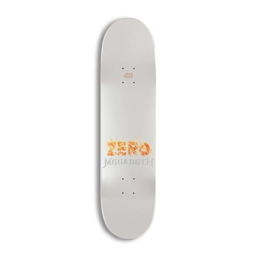 Zero x Megadeth Skateboard Deck - White