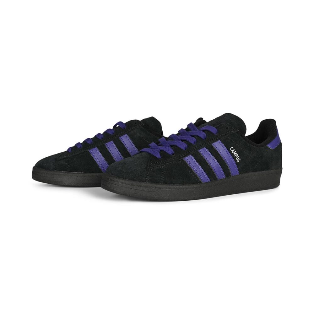 Adidas Campus ADV Skate Shoes - Purple/Black/Silver