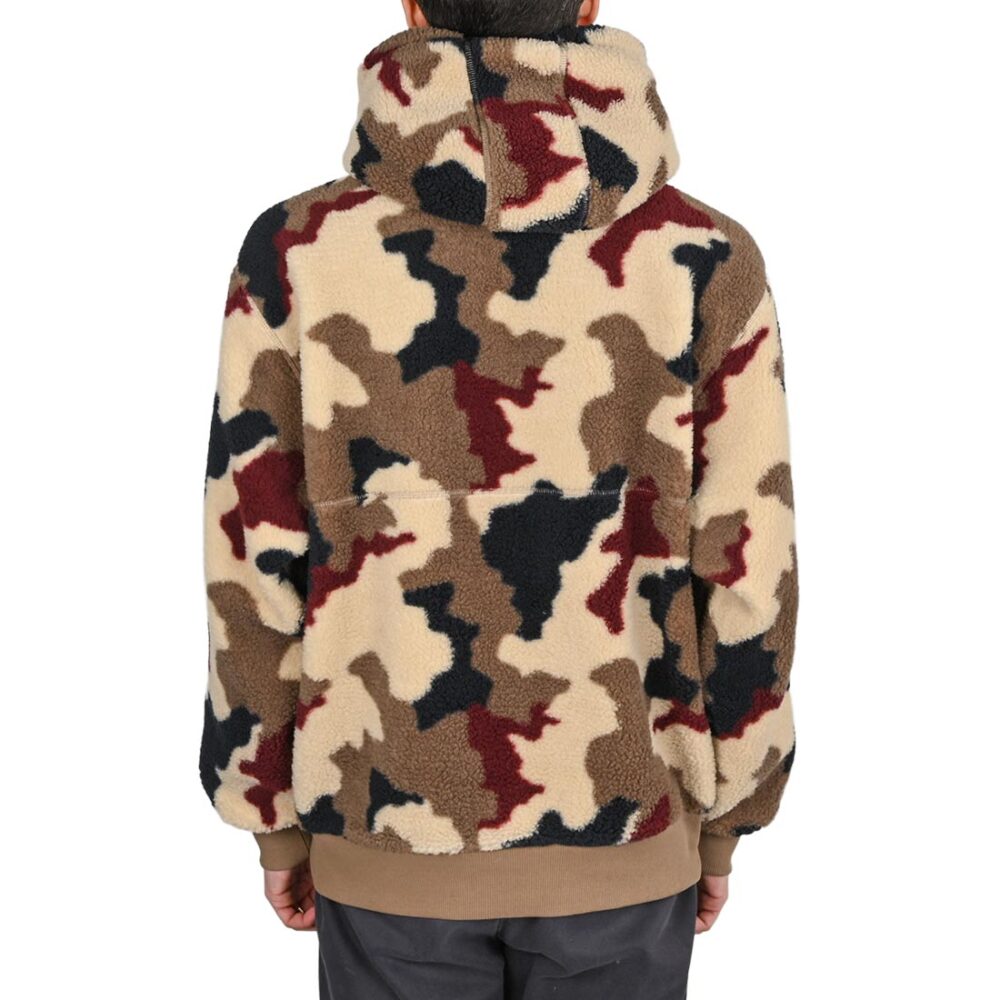 Adidas FS+ High Pile Pullover Fleece Hoodie - Khaki Camo