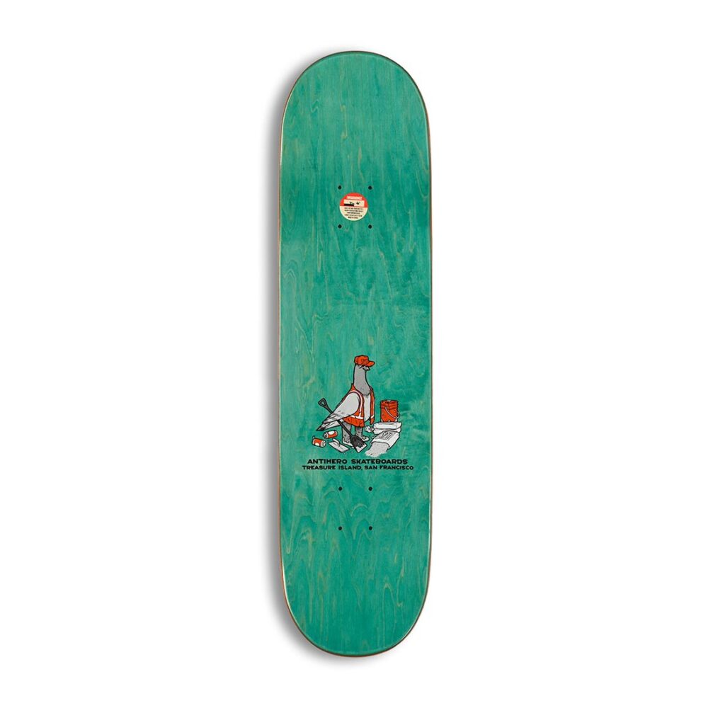 Anti Hero Treasure Island Skateboard Deck - Grey