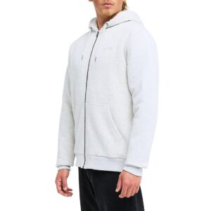 Billabong Arch Sherpa Zip Hoodie - Light Grey Heather