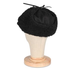 Brixton Barrel Earflap Snap Cap - Black/Black