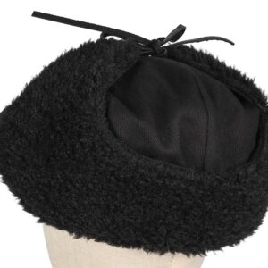 Brixton Barrel Earflap Snap Cap - Black/Black