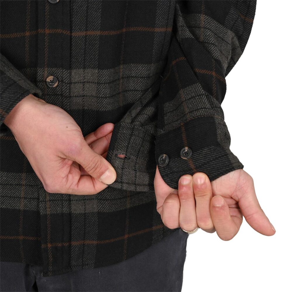 Brixton Bowery L/S Shirt - Black/Charcoal