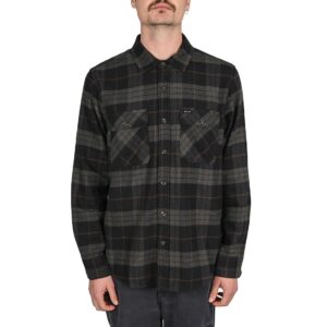 Brixton Bowery L/S Shirt - Black/Charcoal