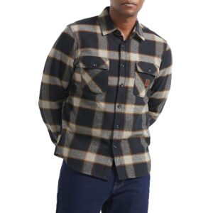 Brixton Bowery L/S Shirt - Black/Cream