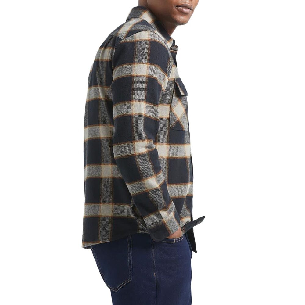 Brixton Bowery L/S Shirt - Black/Cream
