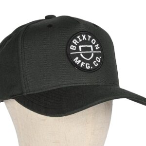Brixton Crest Snapback Cap - Black
