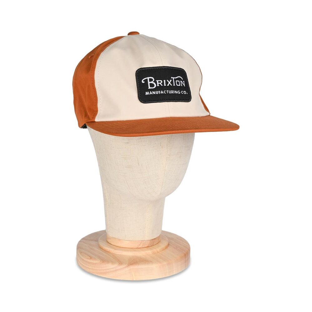 Brixton Grade Snapback Cap - Whitecap/Caramel