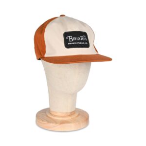 Brixton Grade Snapback Cap - Whitecap/Caramel