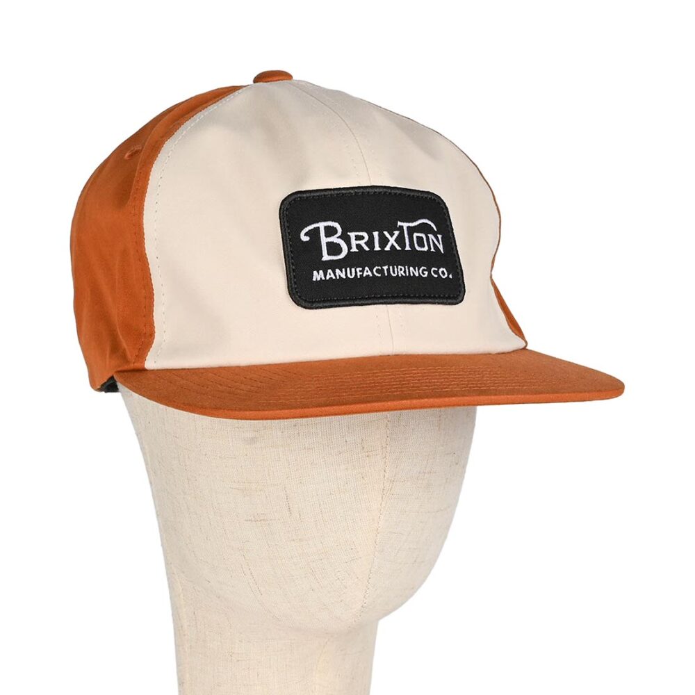 Brixton Grade Snapback Cap - Whitecap/Caramel