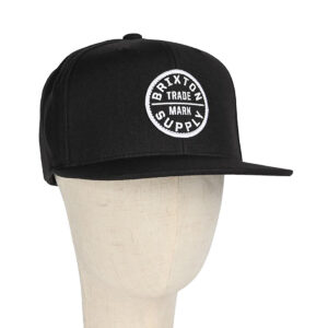 Brixton Oath III Snapback Cap - Black