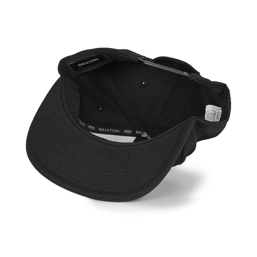 Brixton Oath III Snapback Cap - Black/Black