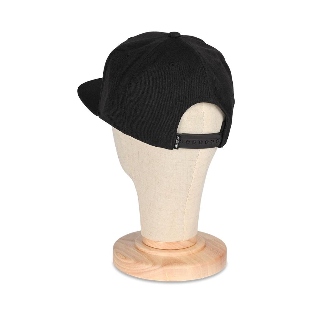 Brixton Oath III Snapback Cap - Black/Black