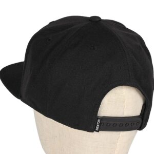 Brixton Oath III Snapback Cap - Black/Black