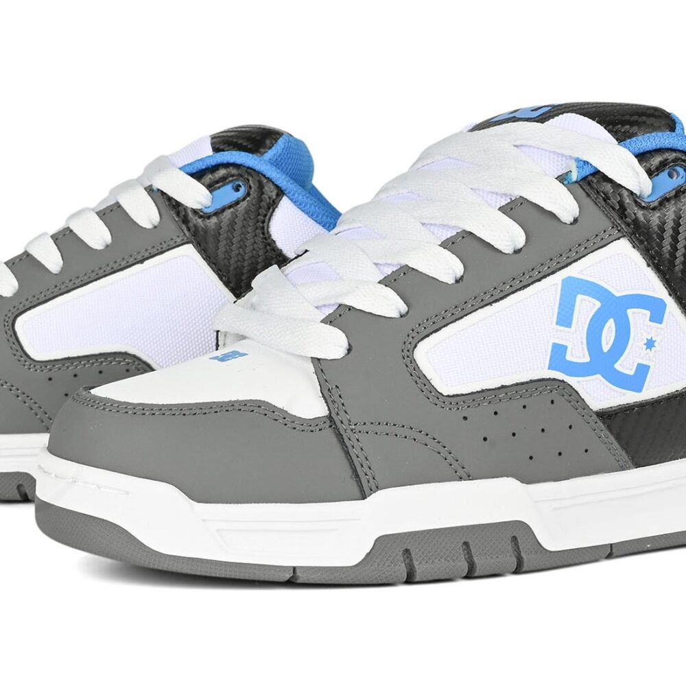 DC Coiler Skate Shoes - Grey/White/Black