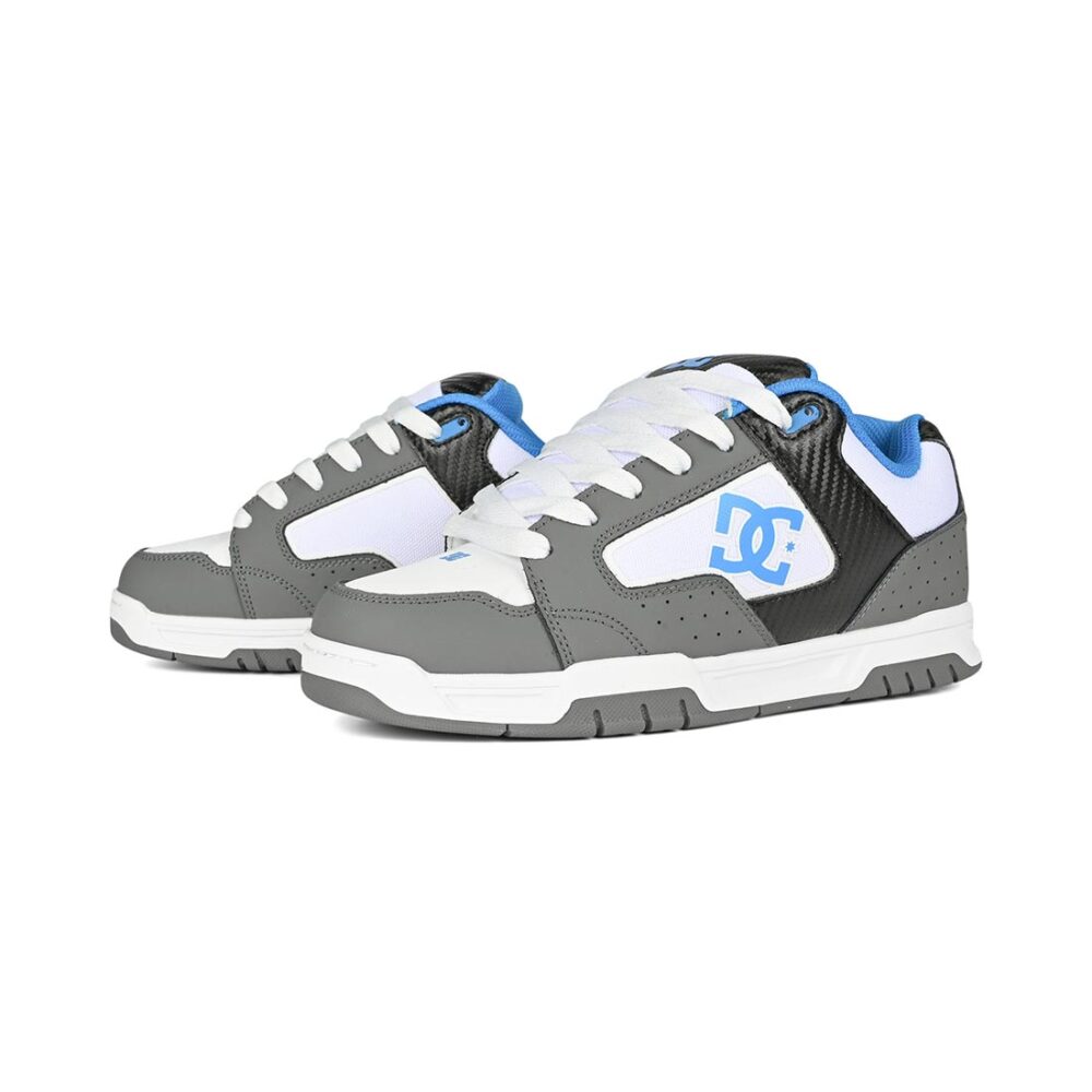 DC Coiler Skate Shoes - Grey/White/Black