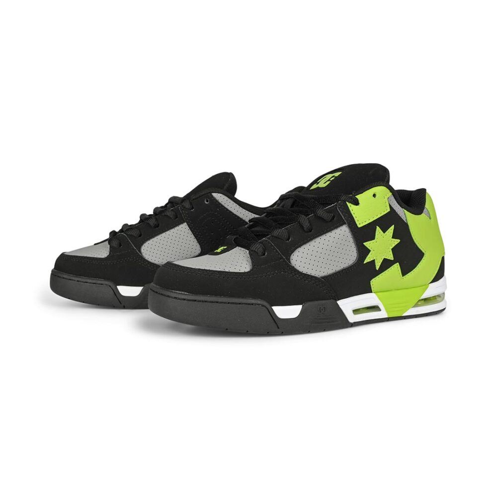 DC Command Skate Shoes - Black/Grey/Lime