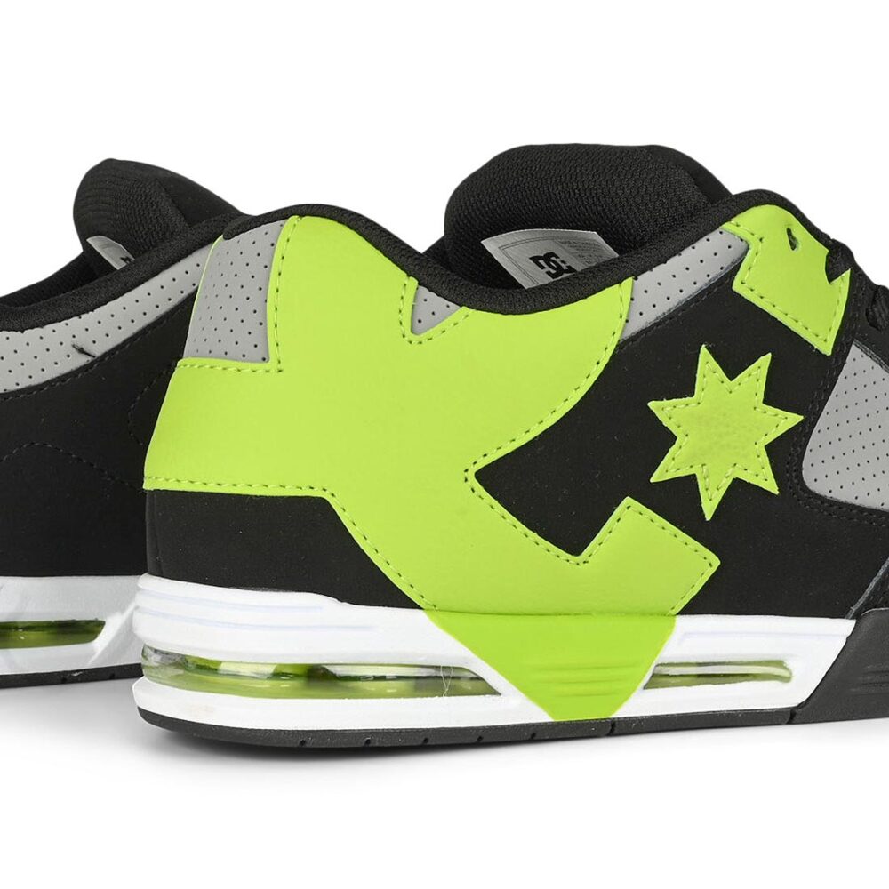 DC Command Skate Shoes - Black/Grey/Lime