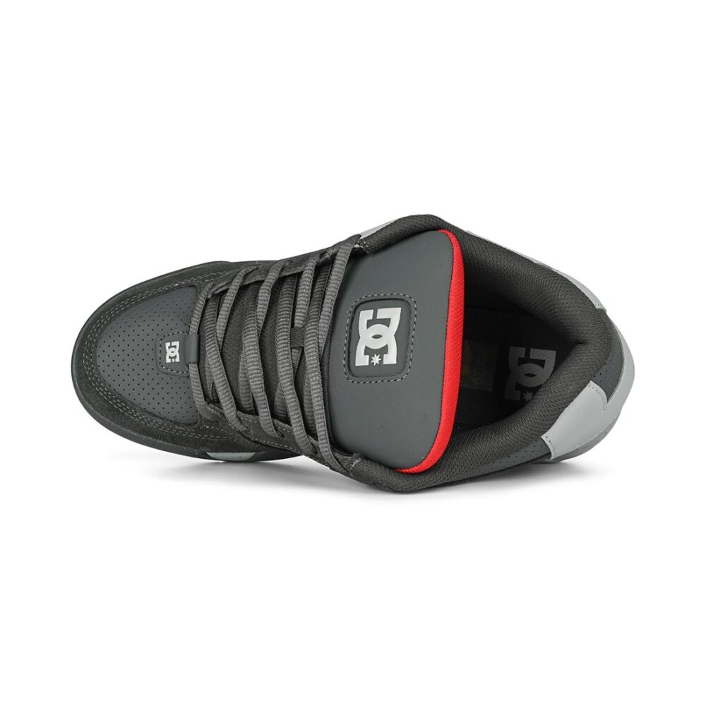 DC Command Skate Shoes - Dark Grey/Red